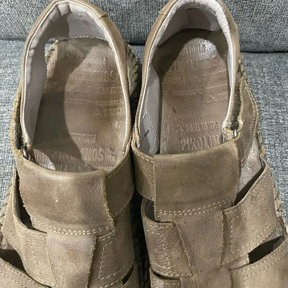Pikolinos Tarifa Leather Sandals Men Size EU 45